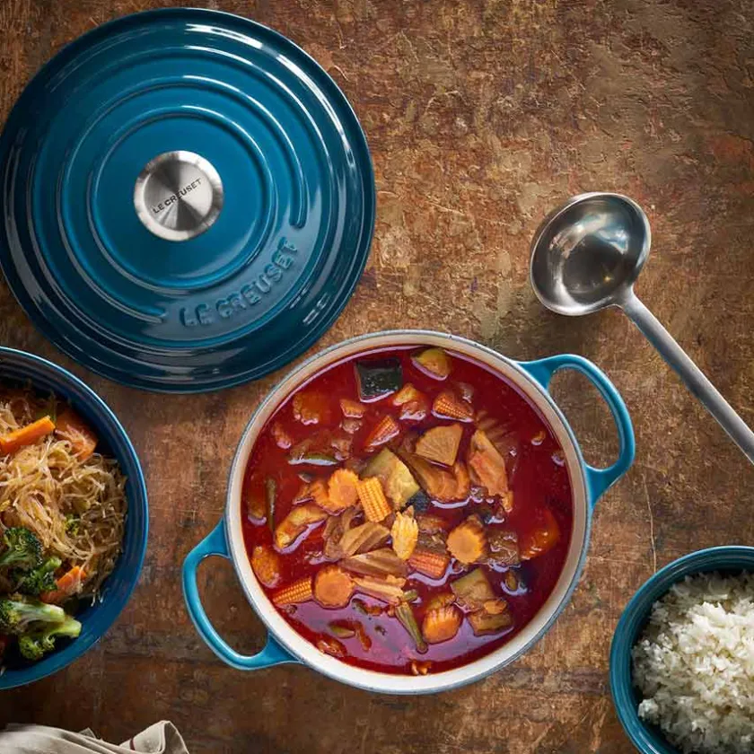 LE CREUSET Støpejernsgryte 4,2L/24cm Deep Teal New