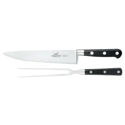 LION SABATIER Licorne Tranchérsett 2 deler Stål Sort New