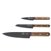 LION SABATIER Phenix Knivsett 3 Deler Sort/Valnøtt Clearance