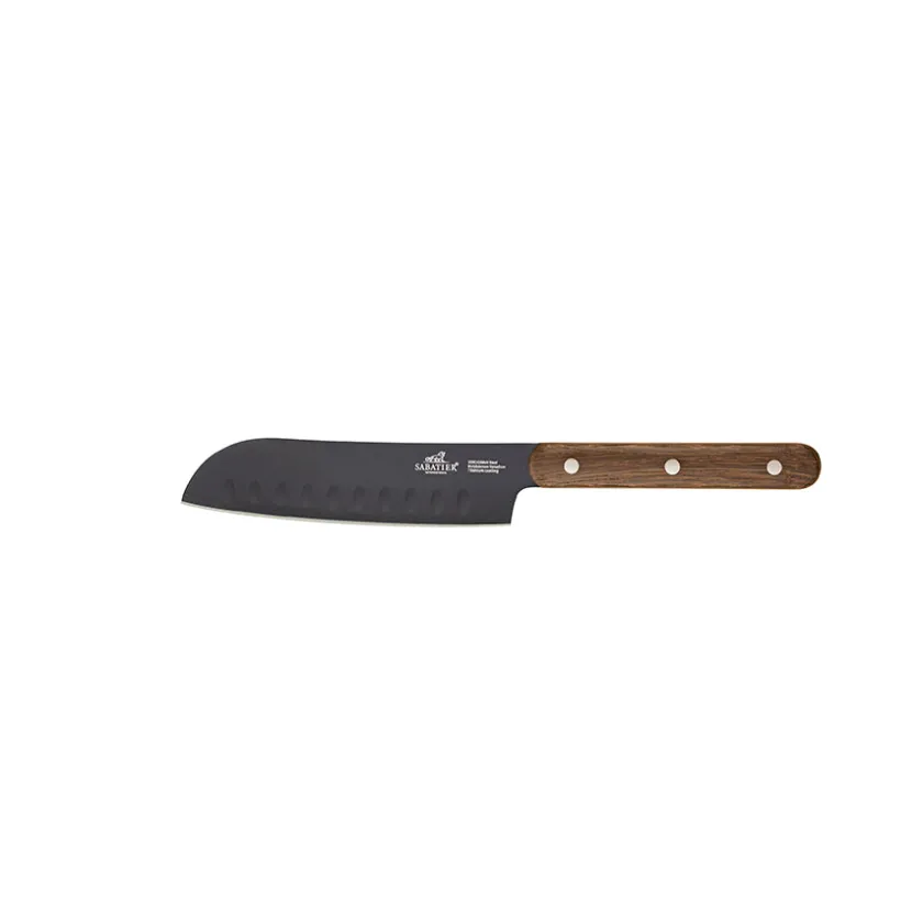 LION SABATIER Phenix Walnut Knivsett 4 Deler Sort/Valnøtt Hot