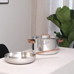 LØVE Løve Boen Stekepanne 3-Ply 28cm Med Rosegull Håndtak Clearance