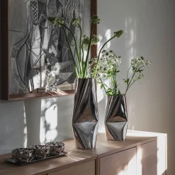 LØVE Løve Vinje Vase Rustfritt Stål 34,5cm Sølv Clearance