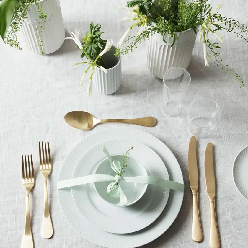 LYNGBY Porcelæn Vase 15,5cm Hvit New