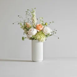 LYNGBY Porcelæn Vase 20,5cm Hvit Porselen Discount
