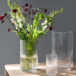 LYNGBY Porcelæn Vase 15,5cm Klart Glass Best