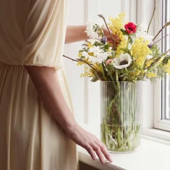 LYNGBY Porcelæn Vase 20,5cm Klart Glass Best