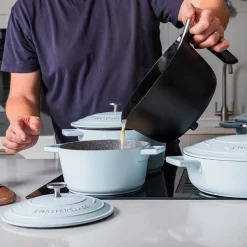 Lifetime Brands Europe ltd Masterclass Cast Aluminium Gryte 4L Himmelblå