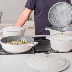 Lifetime Brands Europe ltd Masterclass Cast Aluminium Gryte 5L Krem Hot