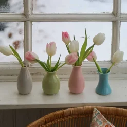 PORSGRUNDS PORSELÆNSFABRIK Minivaser Farger 4pk fra Porsgrunds