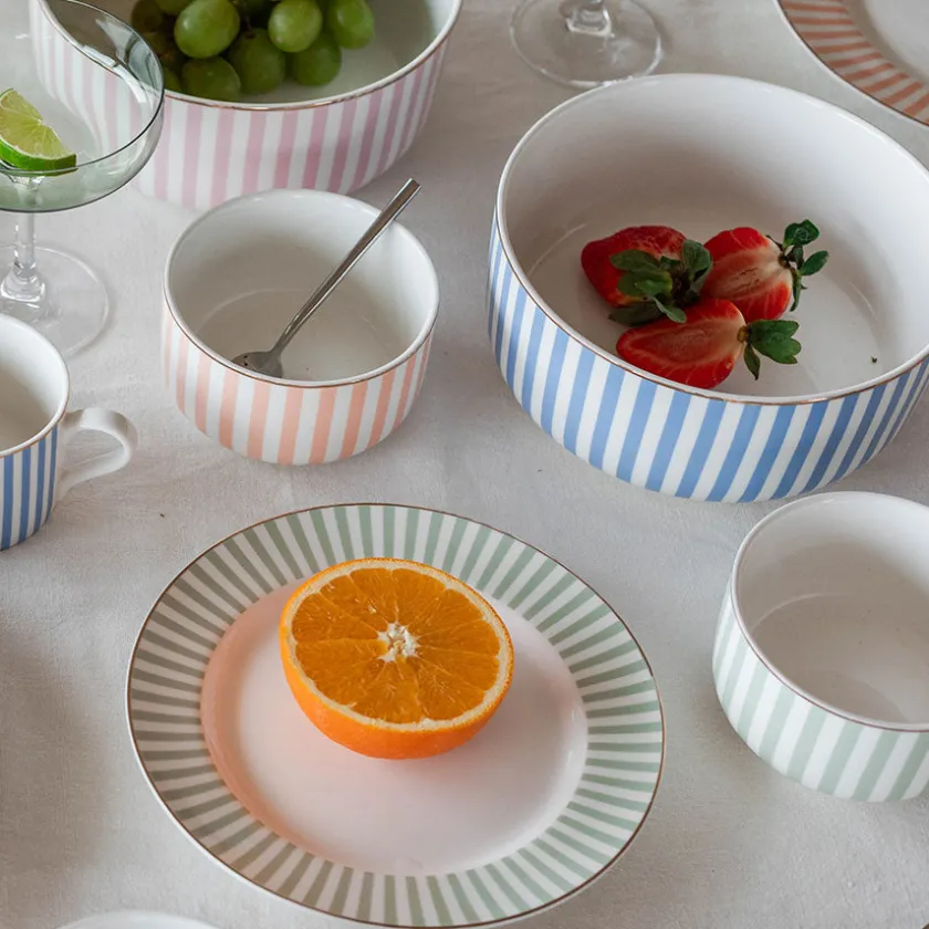 NOVA Abby Tallerken 26cm Grønn m/Gullkant Best