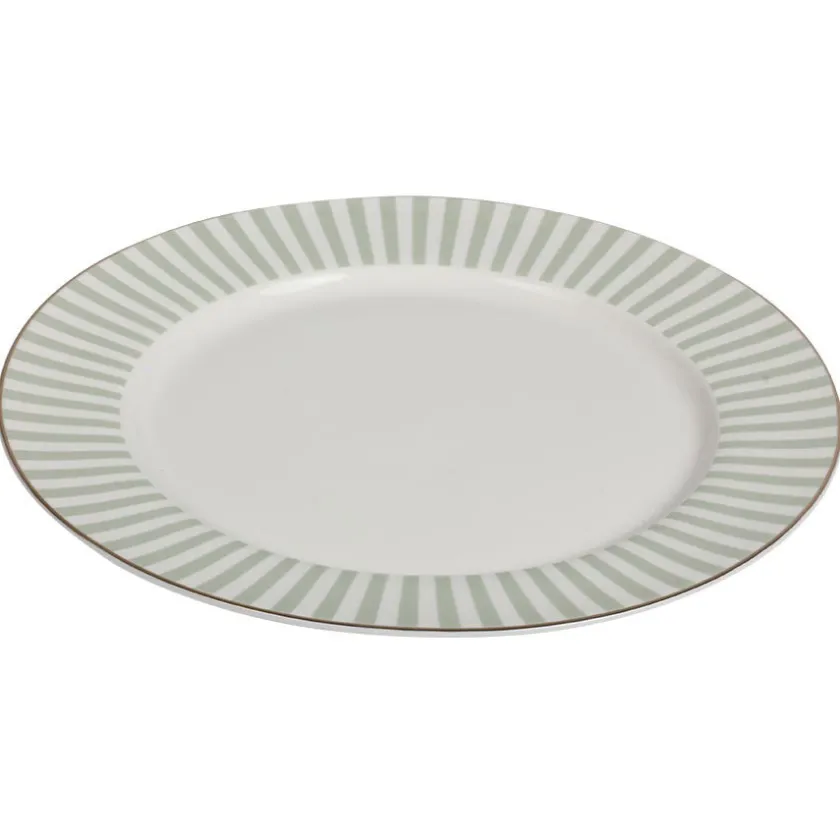 NOVA Abby Tallerken 26cm Grønn m/Gullkant Best