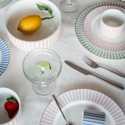 NOVA Abby Tallerken 26cm Rosa m/Gullkant Clearance