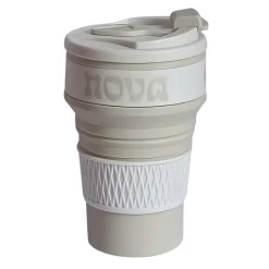 NOVA Dynamic Sammenleggbar Kopp 350ml Creme Outlet