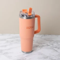 NOVA Dynamic Termokopp m/Sugerør 1,1L Peach Fuzz Clearance