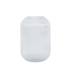 NOVA Edge Vase m/riller Klar 22cm Hot