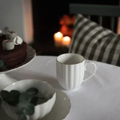 NOVA Lilly Krus 32cl Hvit m/Gullkant Best