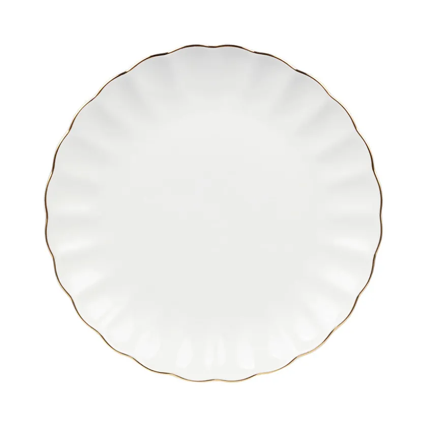 NOVA Lilly Tallerken 21cm Hvit m/Gullkant Online