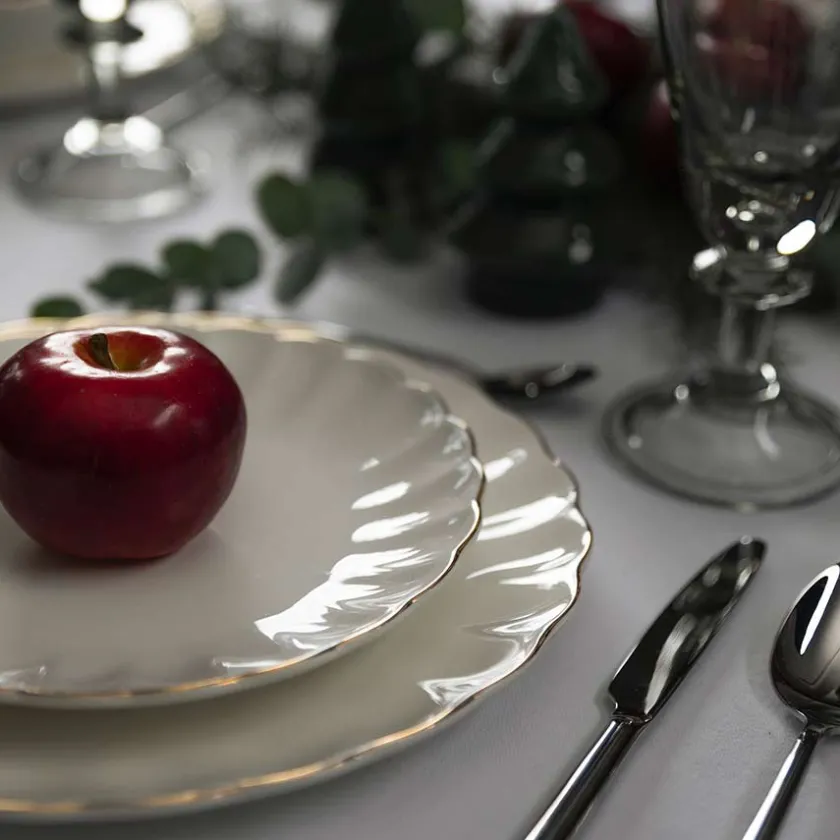 NOVA Lilly Tallerken 21cm Hvit m/Gullkant Online