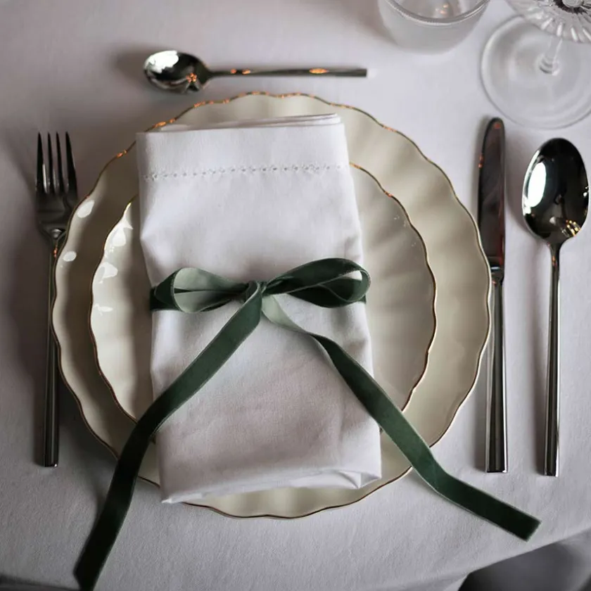 NOVA Lilly Tallerken 21cm Hvit m/Gullkant Online