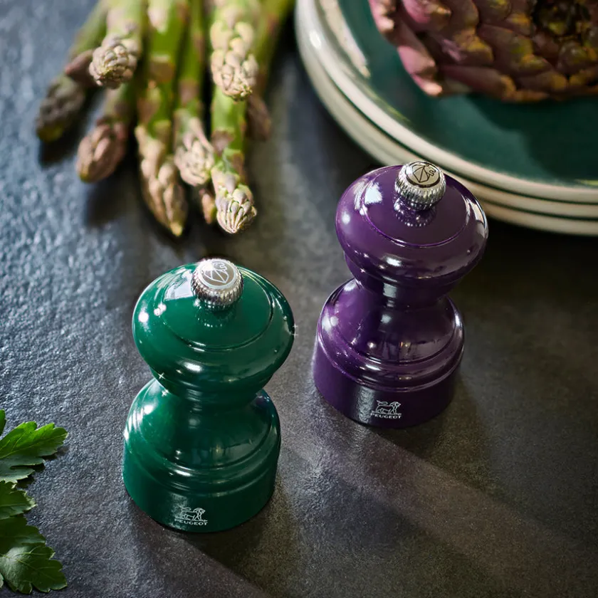 PEUGEOT Bistro Saltkvern 10cm Skogsgrønn Lakkert Best