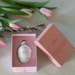 PORSGRUNDS PORSELÆNSFABRIK Porselenegg Stråmønster 4,5cm Rosa New