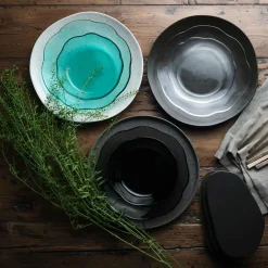 PORSGRUNDS PORSELÆNSFABRIK Porsgrund Porselænsfabrik Natur Asjett 22cm Klart Glass 4pk Hot