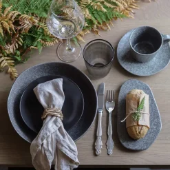 PORSGRUNDS PORSELÆNSFABRIK Porsgrunds Porselænsfabrik Natur Organisk Asjett 19,5cm Mørk Granitt Best