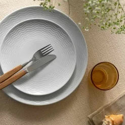 PORSGRUNDS PORSELÆNSFABRIK Porsgrunds Porselænsfabrik Bølge Hvitt Asjett 21 cm Hot