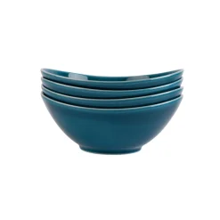 PORSGRUNDS PORSELÆNSFABRIK Porsgrunds Porselænsfabrik Sense Teal Bolle 18,5cm 4pk New