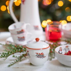 PORSGRUNDS PORSELÆNSFABRIK Porsgrunds Porselænsfabrik Nisseservise Skål med Lokk