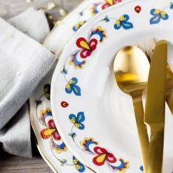 PORSGRUNDS PORSELÆNSFABRIK Porsgrunds Porselænsfabrik Bondemønster Tallerken Dyp 21 cm Hot