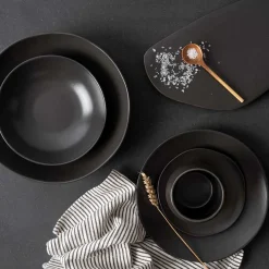 PORSGRUNDS PORSELÆNSFABRIK Porsgrunds Porselænsfabrik Natur Dyp Tallerken 24cm Matt Sort Online