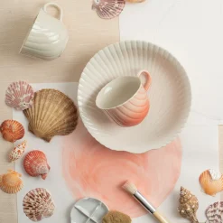 PORSGRUNDS PORSELÆNSFABRIK Porsgrunds Porselænsfabrik Kamskjell Krus 30cl Korall Hot