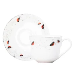 PORSGRUNDS PORSELÆNSFABRIK Porsgrunds Porselænsfabrik Dompap Kaffekopp 22 cl m/Skål 14 cm Hot