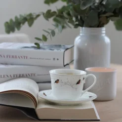 PORSGRUNDS PORSELÆNSFABRIK Porsgrunds Porselænsfabrik Dompap Kaffekopp 22 cl m/Skål 14 cm Hot