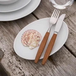 PORSGRUNDS PORSELÆNSFABRIK Porsgrunds Porselænsfabrik Bølge Hvitt Oval Asjett 19cm Clearance