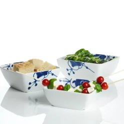 PORSGRUNDS PORSELÆNSFABRIK Porsgrunds Porselænsfabrik Maxistrå Blå Bolle Firkant 0,80 l New