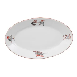 PORSGRUNDS PORSELÆNSFABRIK Porsgrunds Porselænsfabrik Nisseservise Ovalt Fat 28cm Best