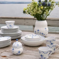 PORSGRUNDS PORSELÆNSFABRIK Porsgrunds Porselænsfabrik Bølge Strå Skål Lyslykt 11cm Sale