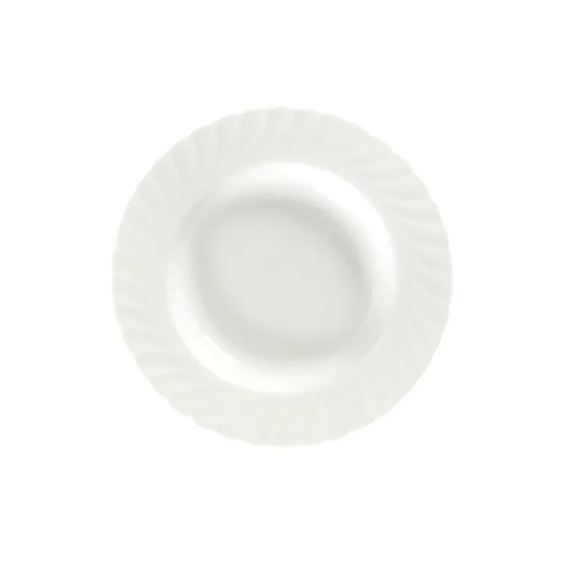 PORSGRUNDS PORSELÆNSFABRIK Porsgrunds Porselænsfabrik Bogstad Hvitt Tallerken Dyp 19,5 cm Best