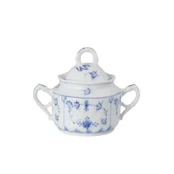 PORSGRUNDS PORSELÆNSFABRIK Porsgrunds Porselænsfabrik Bogstad Stråmønster Sukkerskål med Lokk Best