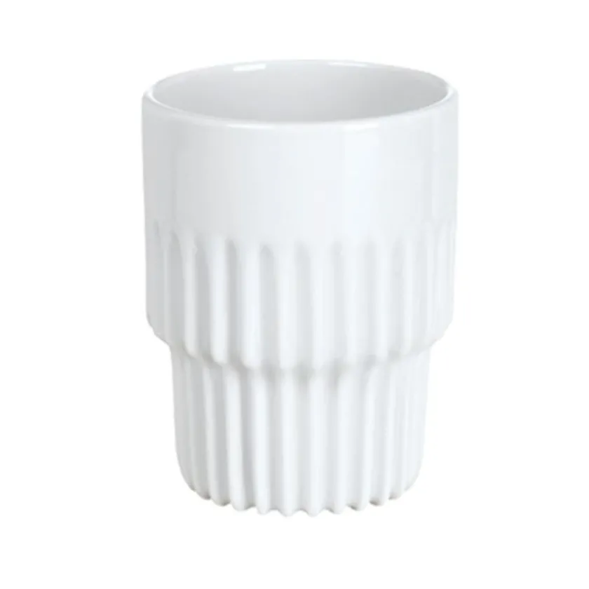 PORSGRUNDS PORSELÆNSFABRIK Porsgrunds Porselænsfabrik Sense Kopp U/Hank Med Riller Clearance