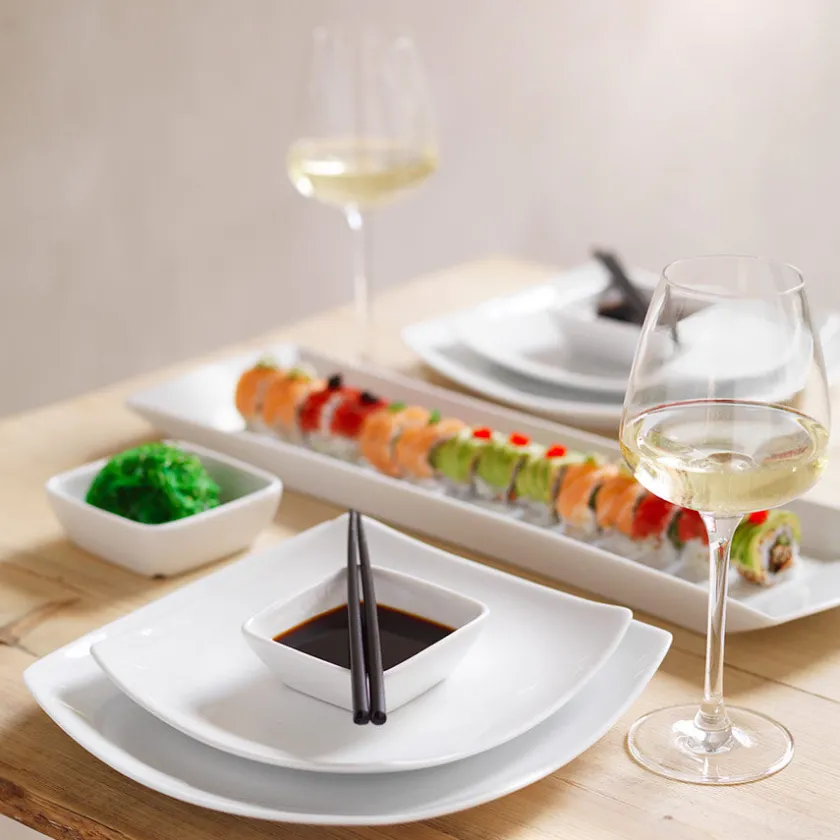 PORSGRUNDS PORSELÆNSFABRIK Porsgrunds Porselænsfabrik Sense Tallerken Firkant 21cm Sale