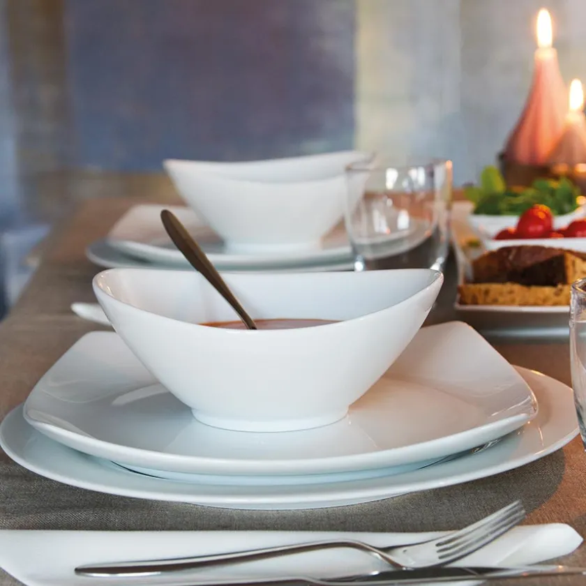 PORSGRUNDS PORSELÆNSFABRIK Porsgrunds Porselænsfabrik Sense Tallerken Firkant 21cm Sale