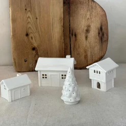 PORSGRUNDS PORSELÆNSFABRIK Porsgrunds Porselænsfabrik Jul På Tunet Eldhus Med Pipe 9x6,8cm Sale