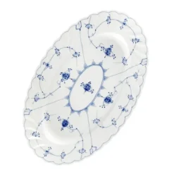 PORSGRUNDS PORSELÆNSFABRIK Porsgrunds Porselænsfabrik Bogstad Stråmønster Ovalt Fat 38cm Outlet