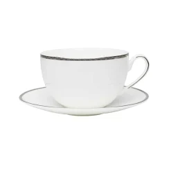 PORSGRUNDS PORSELÆNSFABRIK Porsgrunds Porselænsfabrik Nathalie Platinum Tekopp m/Skål 45cl New