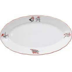 PORSGRUNDS PORSELÆNSFABRIK Porsgrunds Porselænsfabrik Nisseservise Ovalt Fat 38cm Clearance