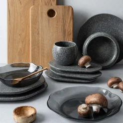 PORSGRUNDS PORSELÆNSFABRIK Porsgrunds Porselænsfabrik Natur Asjett 24cm Mørk Granitt Discount