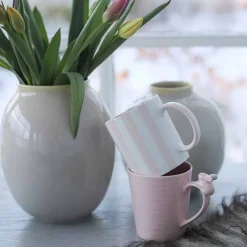 PORSGRUNDS PORSELÆNSFABRIK Porsgrunds Stripekopp 30cl Rosa 2pk Best